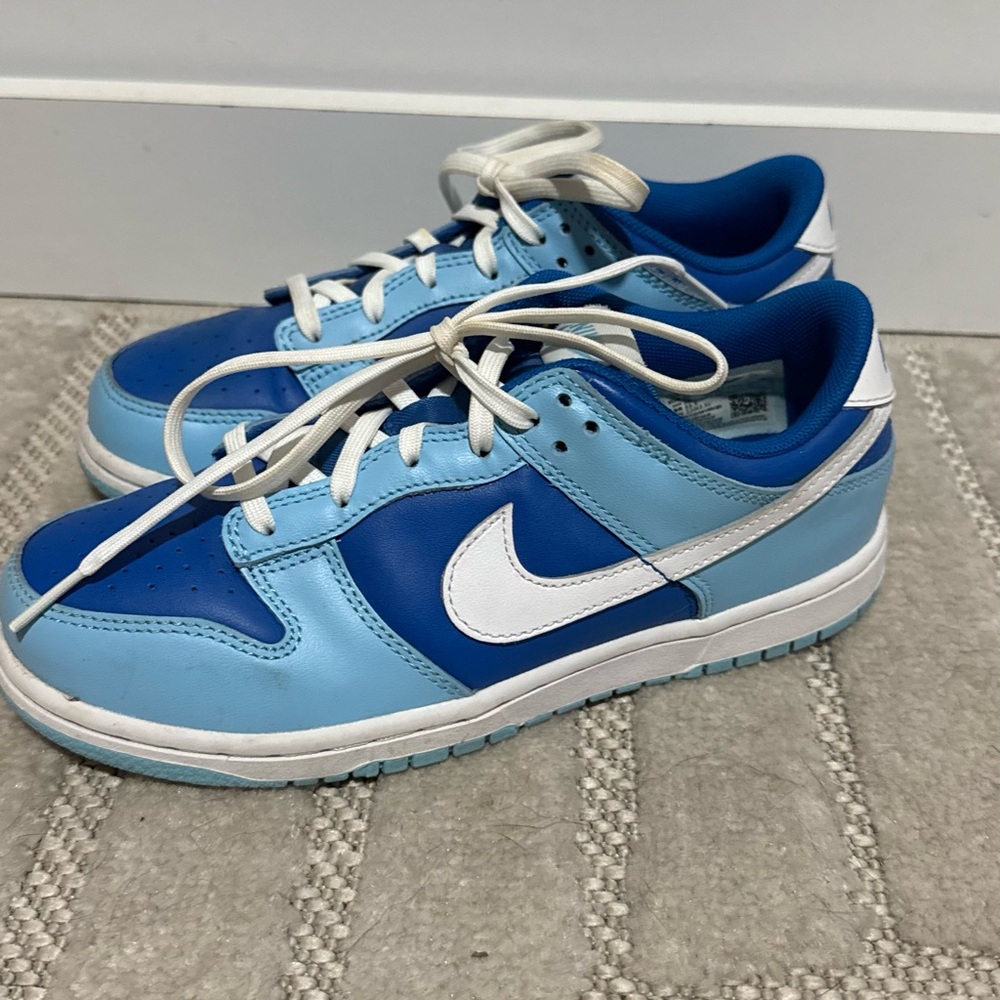Nike Dunks Kids Light Blue and White